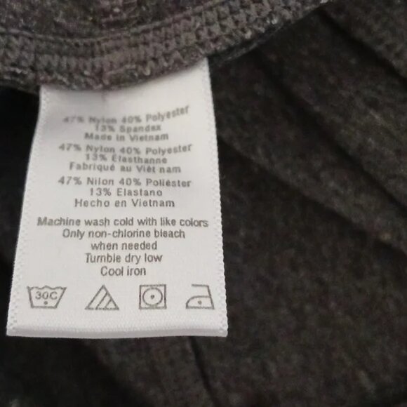 Alo Yoga crop workout athletic leggings charcoal women's size XS - Picture 11 of 13